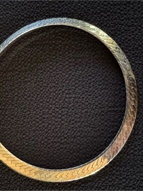 Italian 925 Sterling Silver Herringbone Bracelet - 8” - 5mm